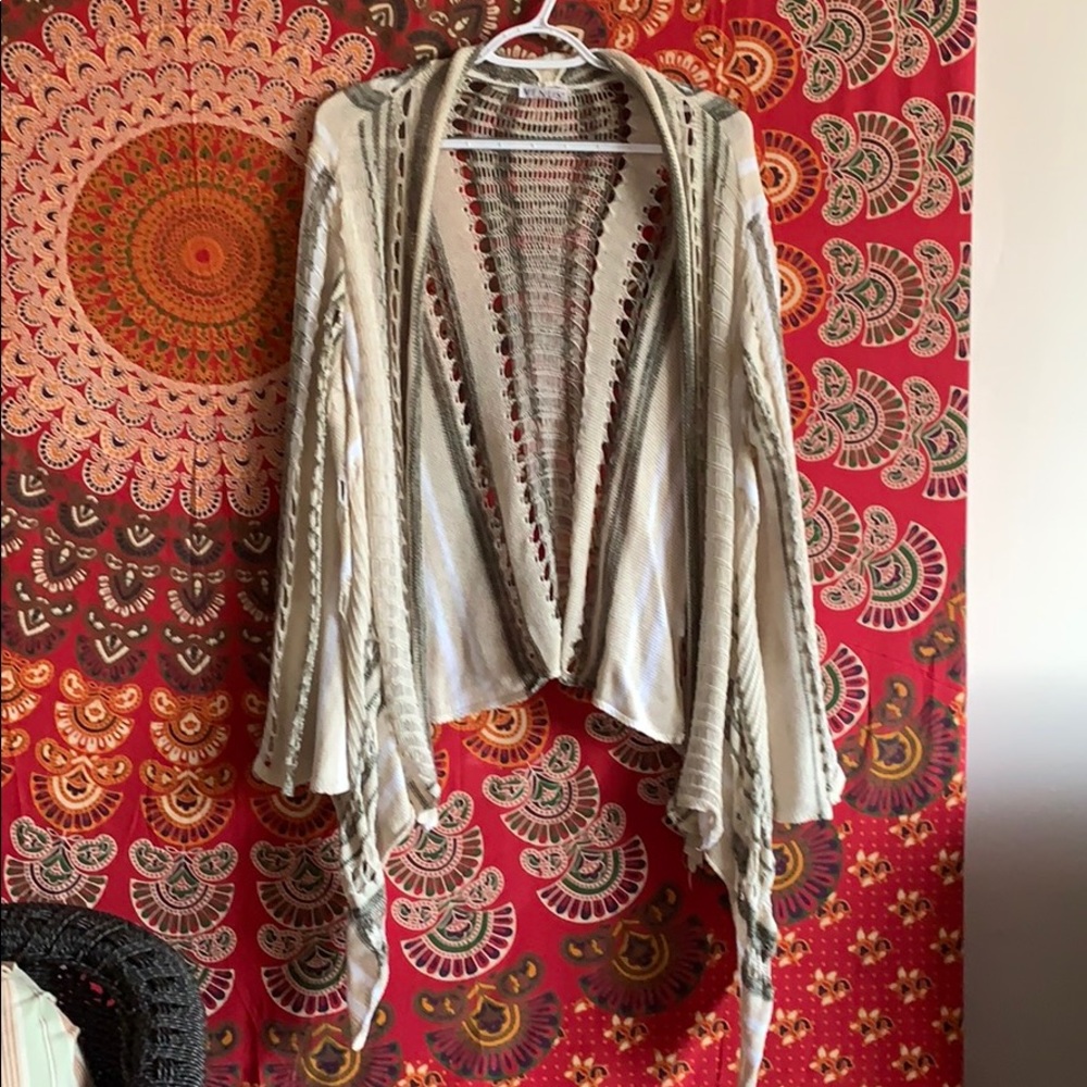 Boho woven cardigan
